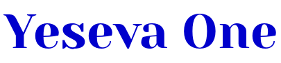 Yeseva One шрифт
